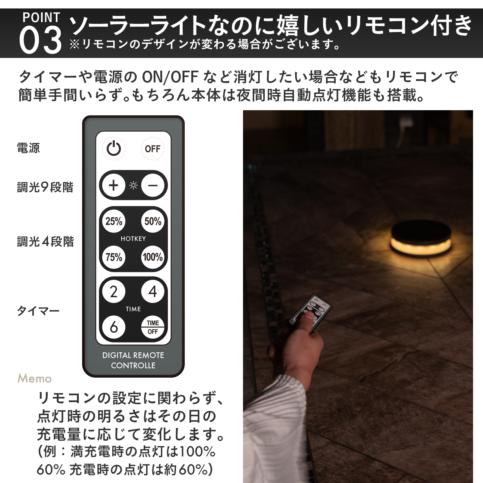 ソーラーエクステリアライト LUNAXIA ルナシア No18 - 画像 (8)