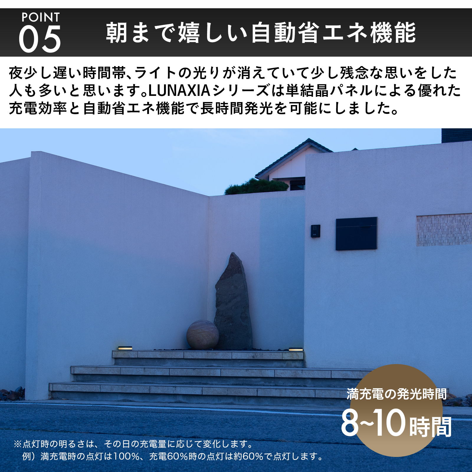 ソーラーエクステリアライト LUNAXIA ルナシア No18 - 画像 (10)