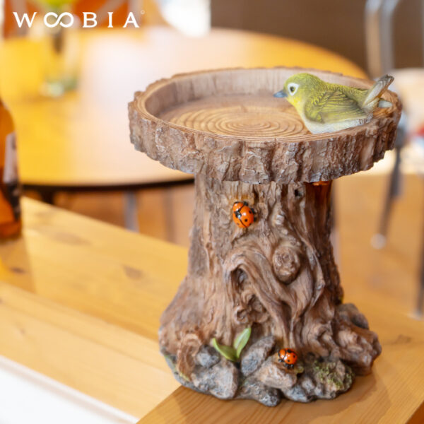 鳥の餌入れスタンド《メジロ（23.8cm）》 - 画像 (4)