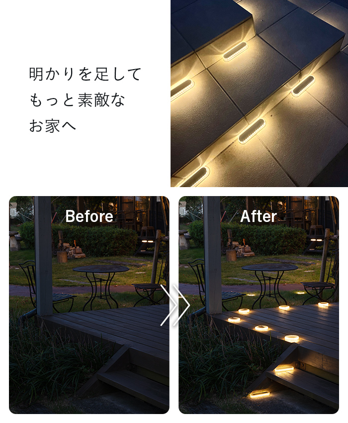 4個セット】ソーラーライト Eclair / Tarte / miniTarte – ガーデン用