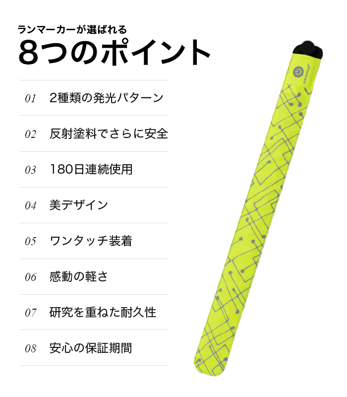ランニングライト RUN-MARKER®(ランマーカー®)電池式《全5色》【180日保証】 - 画像 (5)