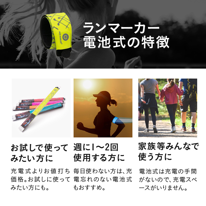 ランニングライト RUN-MARKER®(ランマーカー®)電池式《全5色》【180日保証】 - 画像 (14)