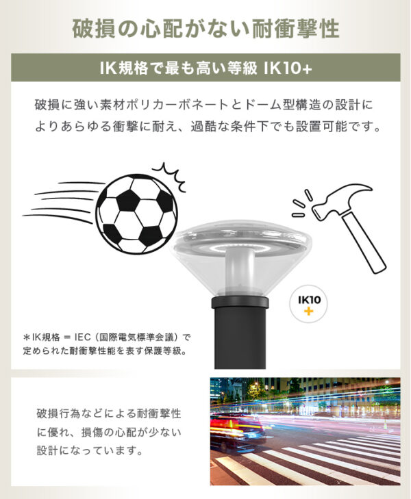 施工業者向けソーラーライト LUNAXIA PRO Tuff(タフ)