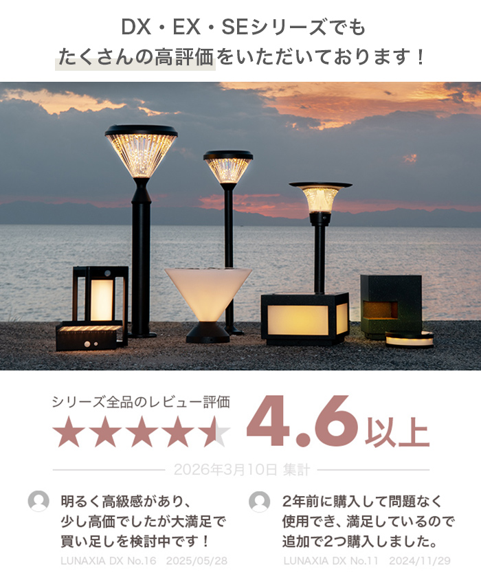 施工業者向けソーラーライト LUNAXIA PRO Bollux(ボラックス) - 画像 (3)