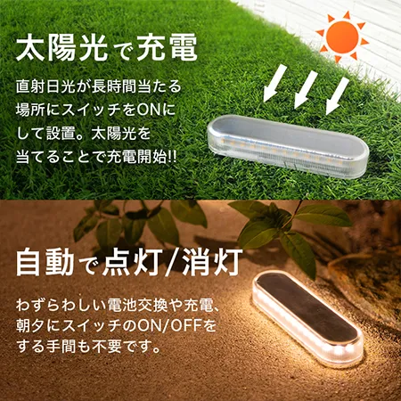 4個セット】ソーラーライト Eclair（エクレア） – 光るグッズ