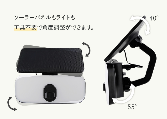 人感ソーラーライト 分離型 SEFNA（セフナ）【保証180日