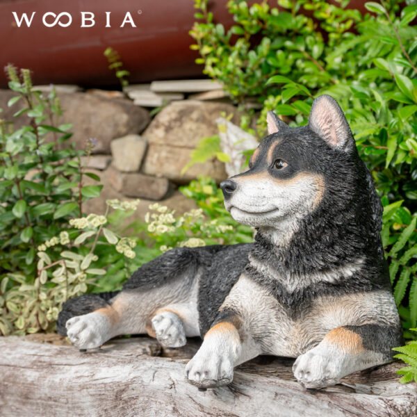 リラックスしているわんこ《 黒柴犬 28.5cm》