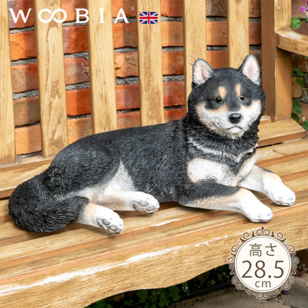 リラックスしているわんこ《 黒柴犬 28.5cm》