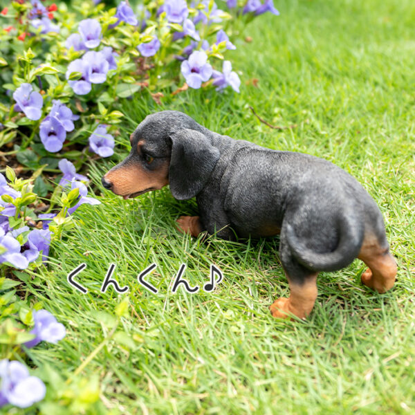 遊んでいる子供のわんこ《 ダックスフンド 11cm》