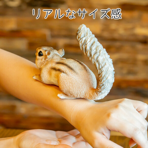 何かに気づいたリス《 シマリス 11.7cm》 - 画像 (8)