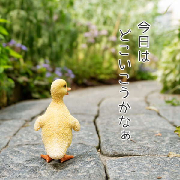 立ち上がったアヒルの子供《 シロアヒル 13cm》 - 画像 (7)
