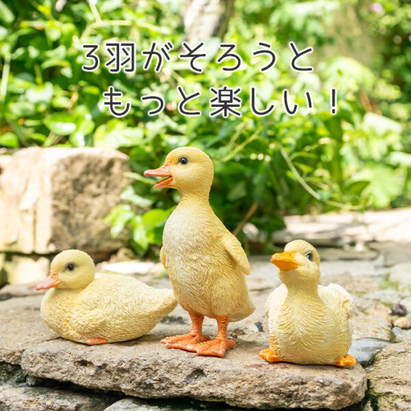 立ち上がったアヒルの子供《 シロアヒル 13cm》 - 画像 (10)