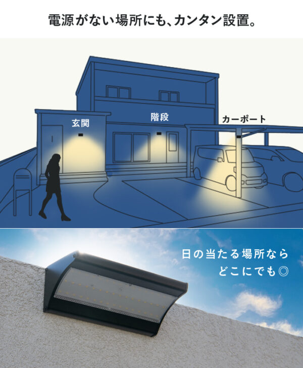 人感ソーラーライト Arc（アーク）【保証180日】