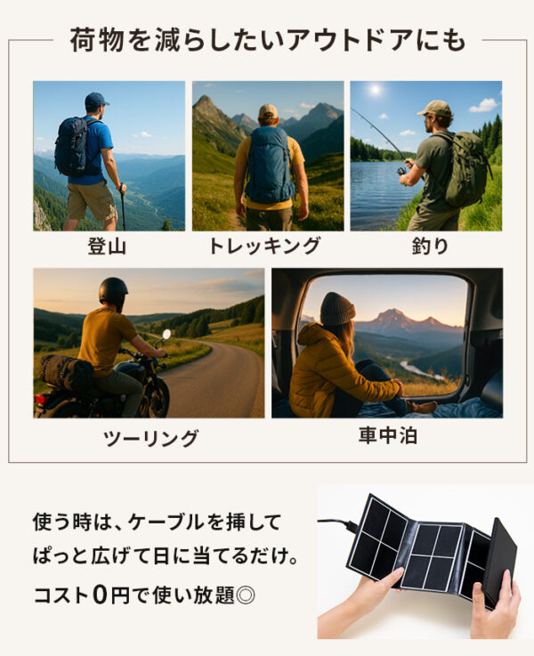 ソーラーパネル 小型 USB ポケット発電機 ジェネラ