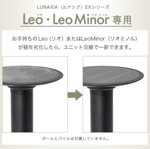 交換用ライトユニット ソーラーライト Leo(リオ)Leo Minor(リオミノル)専用 2年保証